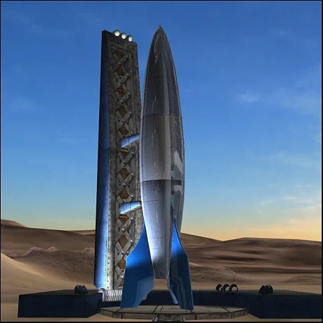 rocket on launch pad