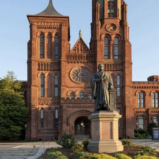 View of Smithsonian Castle north entrance
