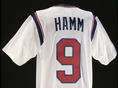 Mia Hamm's jersey number 9.