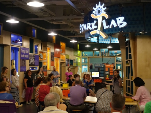 Teacher event at the American History Museum Sparklab.