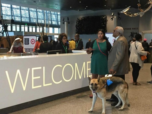 Welcome Desk at the National Museum of African American History and Culture